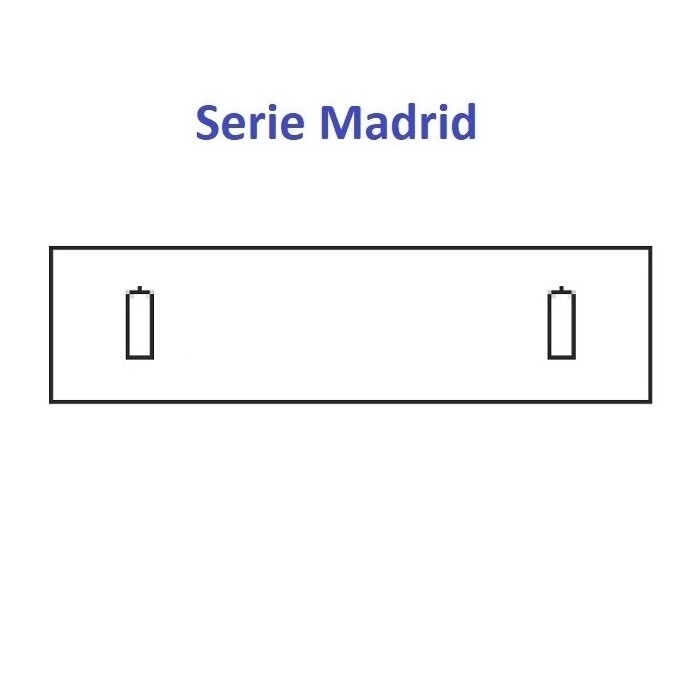 Estuche Madrid pulsera extendida 220x51x28 mm.